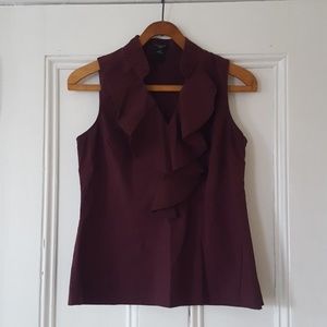 Ann Taylor Maroon Blouse